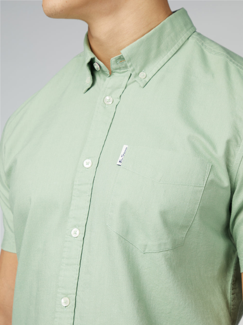 Chemises Ben Sherman Signature Short Sleeve Oxford Vert | LSD-10588409